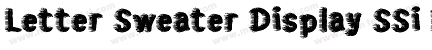 Letter Sweater Display SSi Regular字体转换